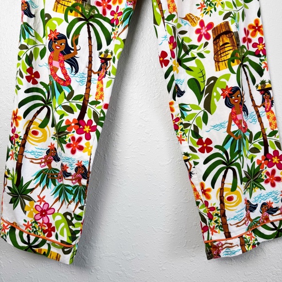 The Cat's Pajamas Hawaiian luau hula girl pj pants tropical M - Picture 5 of 12